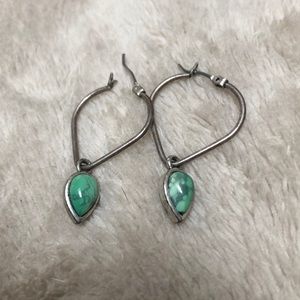 Beautiful Turquoise Oval Earrings